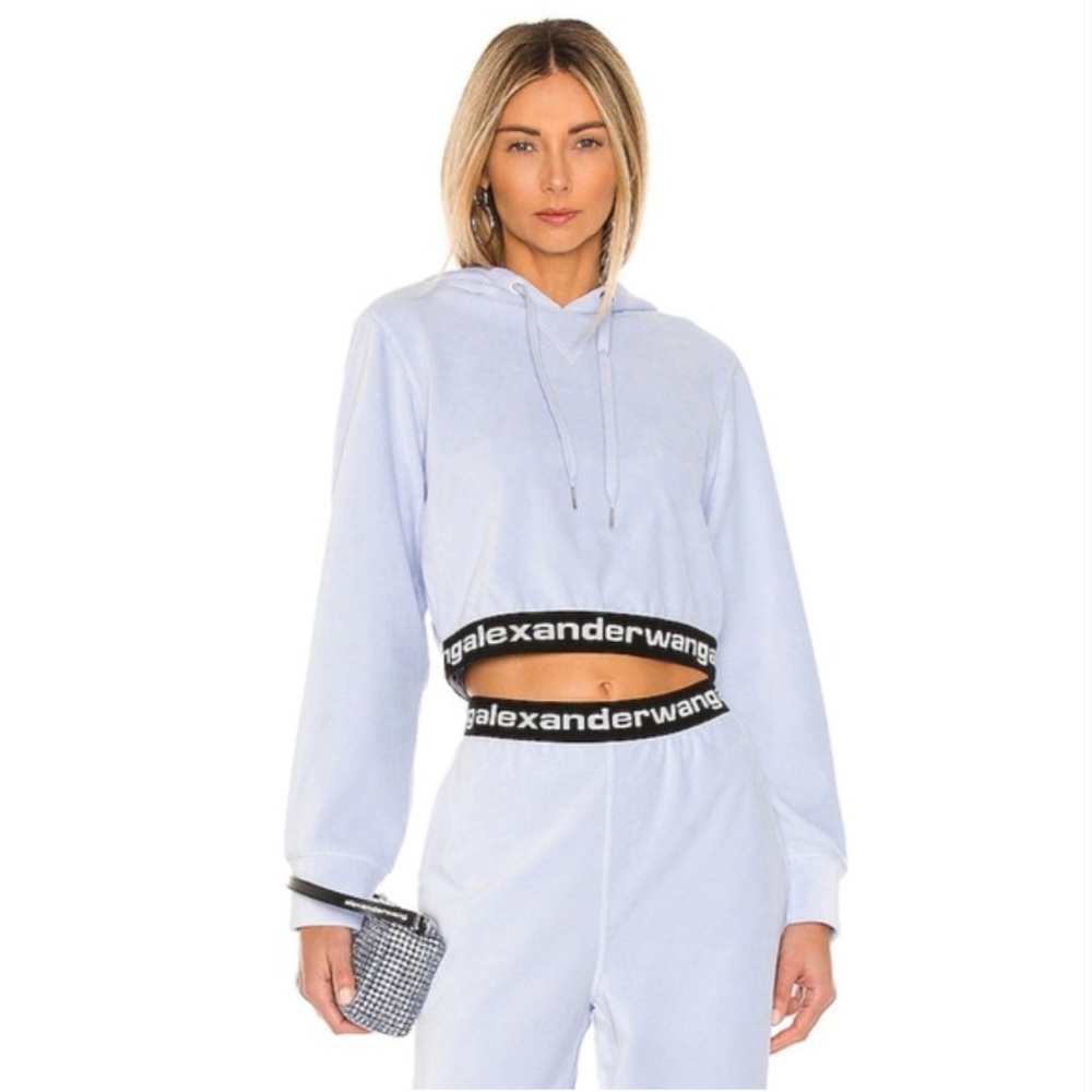 Alexander Wang cropped jogging suit.